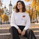 Лонгслів UKRAINE &laquo;Ніжна. Вільна. Українська.&raquo; &mdash; білий, XS AH-AW26-LS-UAW01 фото 4