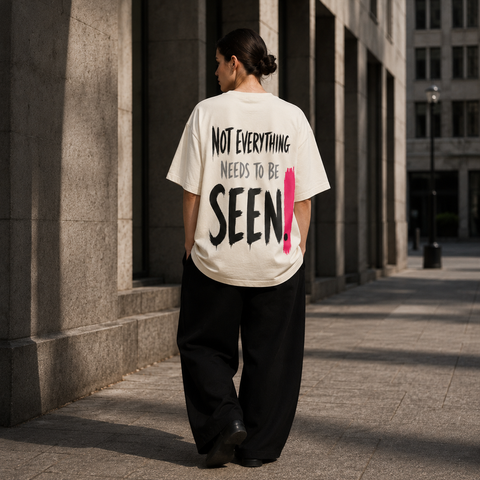 Футболка &laquo;NOT EVERYTHING NEEDS TO BE SEEN.&raquo; AH-SS26-TS-FRS-12 фото