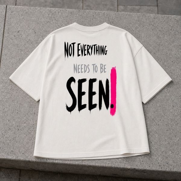 Футболка &laquo;NOT EVERYTHING NEEDS TO BE SEEN.&raquo; AH-SS26-TS-FRS-12 фото
