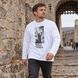 Лонгслів UKRAINE &laquo;Мовчу. Роблю. Тримаю.&raquo; &mdash; білий, XS AH-AW26-LS-UAM09 фото 1