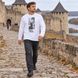 Лонгслів UKRAINE &laquo;Мовчу. Роблю. Тримаю.&raquo; &mdash; білий, XS AH-AW26-LS-UAM09 фото 2