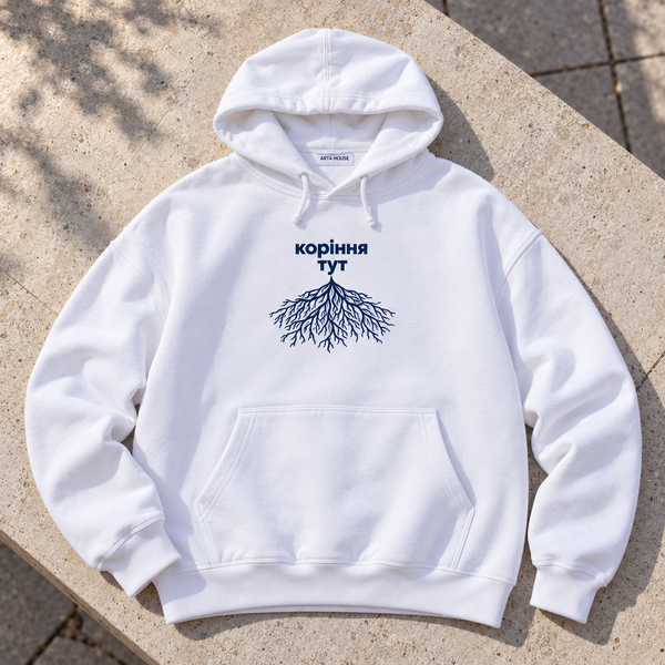 Худі PATRIOT &laquo;Коріння тут&raquo; &mdash; білий, XS AH-AW26-HD-P14 фото