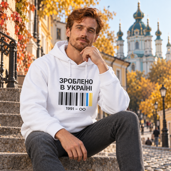 Худі UKRAINE &laquo;Зроблено в Україні&raquo; &mdash; білий, XS AH-AW26-HD-UAM05 фото