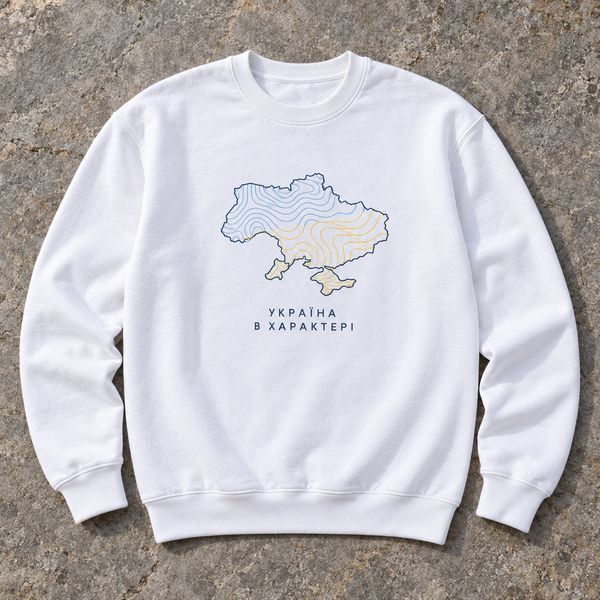 Світшот UKRAINE &laquo;Україна в характері&raquo; &mdash; білий, XS AH-AW26-SW-UAM03 фото